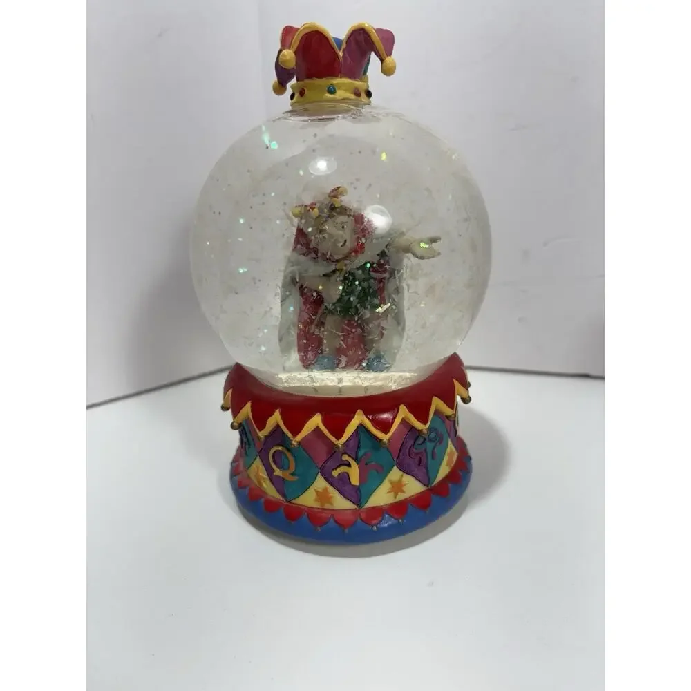Vintage Disney Enesco Hunchback Notre Dame Quasimodo Jester Snow Globe‎ Musical
